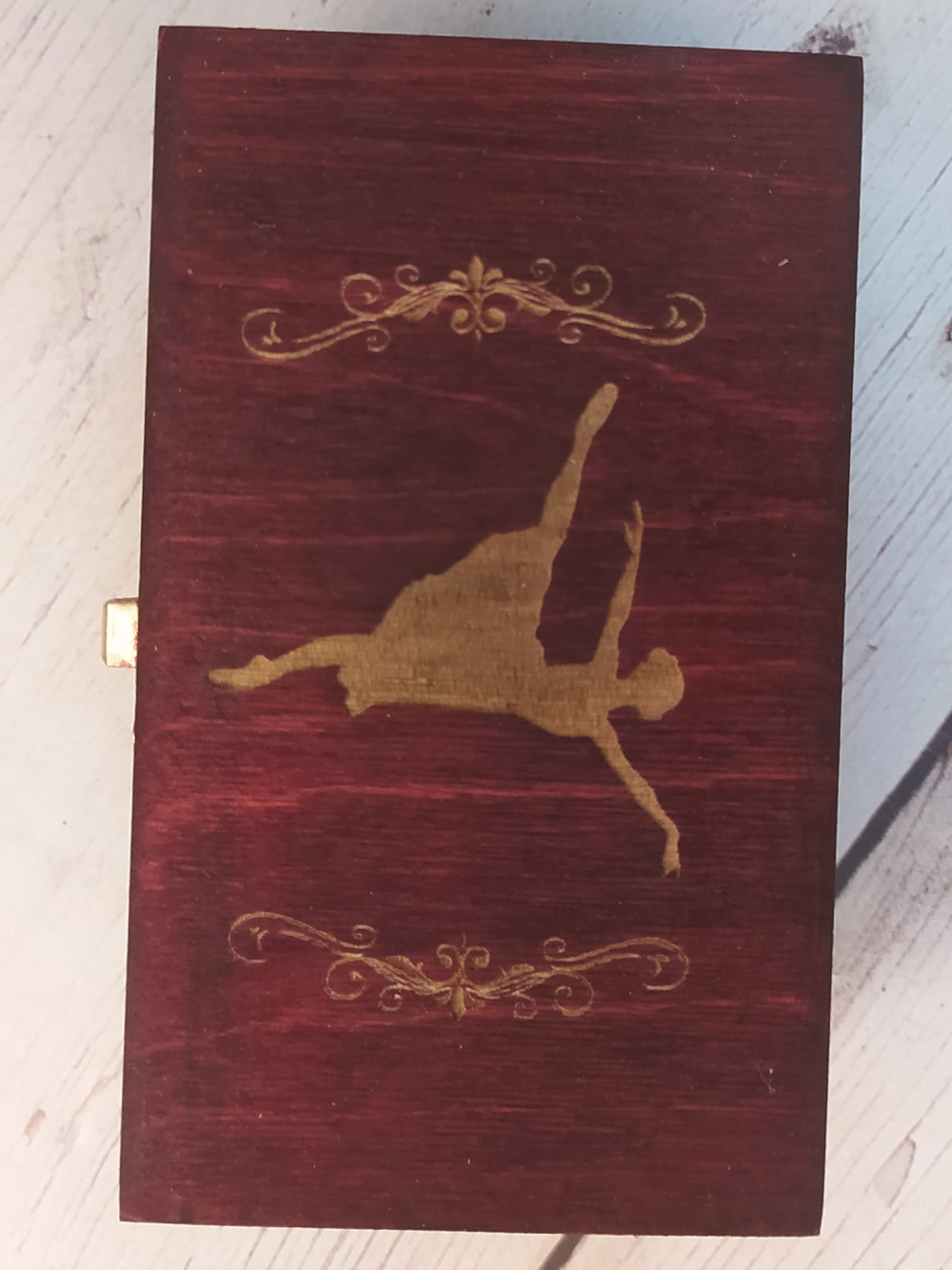 Музыкальная АУДИОшкатулка мини футляр БАЛЕРИНА, 12х7 см с возможностью записи своей мелодии