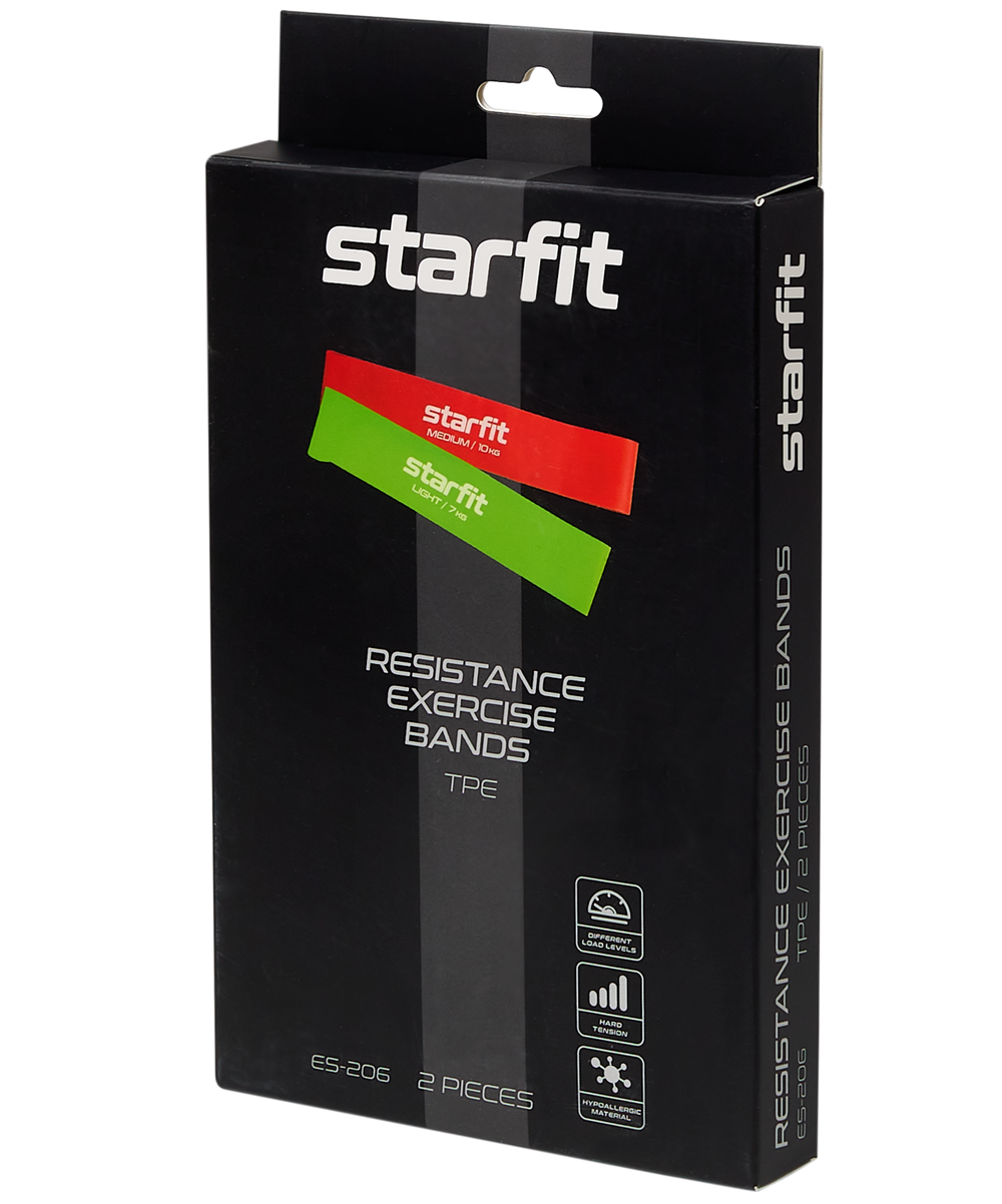 Мини-эспандеры ES-206, малиновый/лаймовый, 2 шт