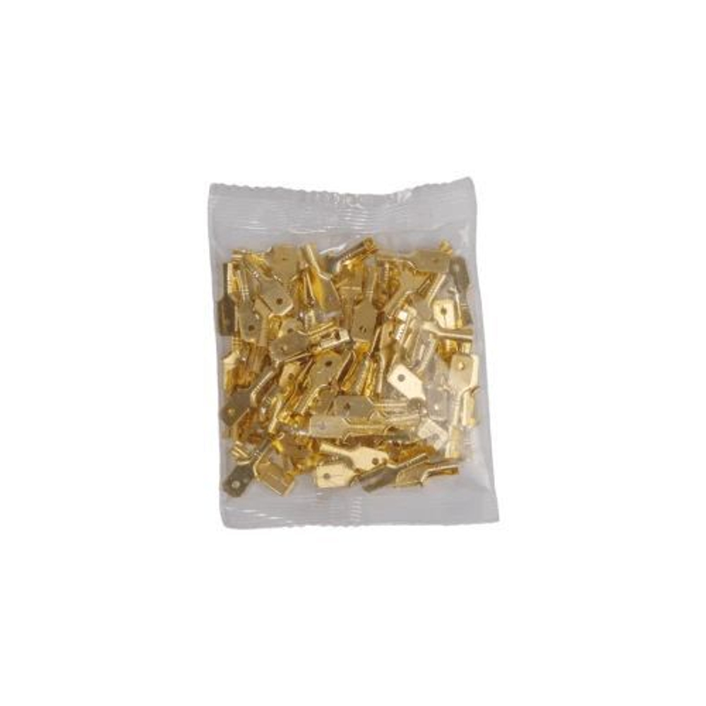 Клемма плоская 6.3мм (M) - 100 шт