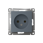 Розетка 1-м СП AtlasDesign 16А IP20 без заземл. без защ. шторок механизм грифель SE ATN000741
