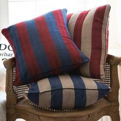 Подушка декоративная 45x45 Casual Avenue Rhode Island Stripe синяя  фото