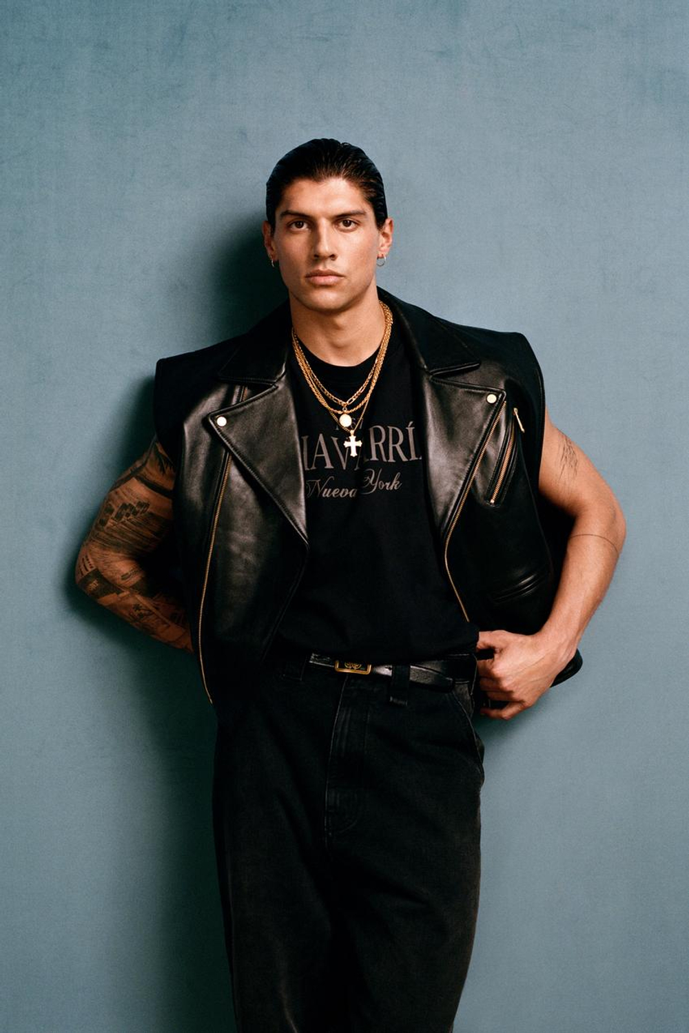 ZARA X WILLY CHAVARRIA ФУТБОЛКА БЕЗ РУКАВОВ, ЧЕРНЫЙ