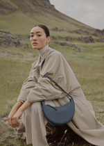 Сумка Polene Numero Dix EDITION TEXTURED MIDNIGHT BLUE