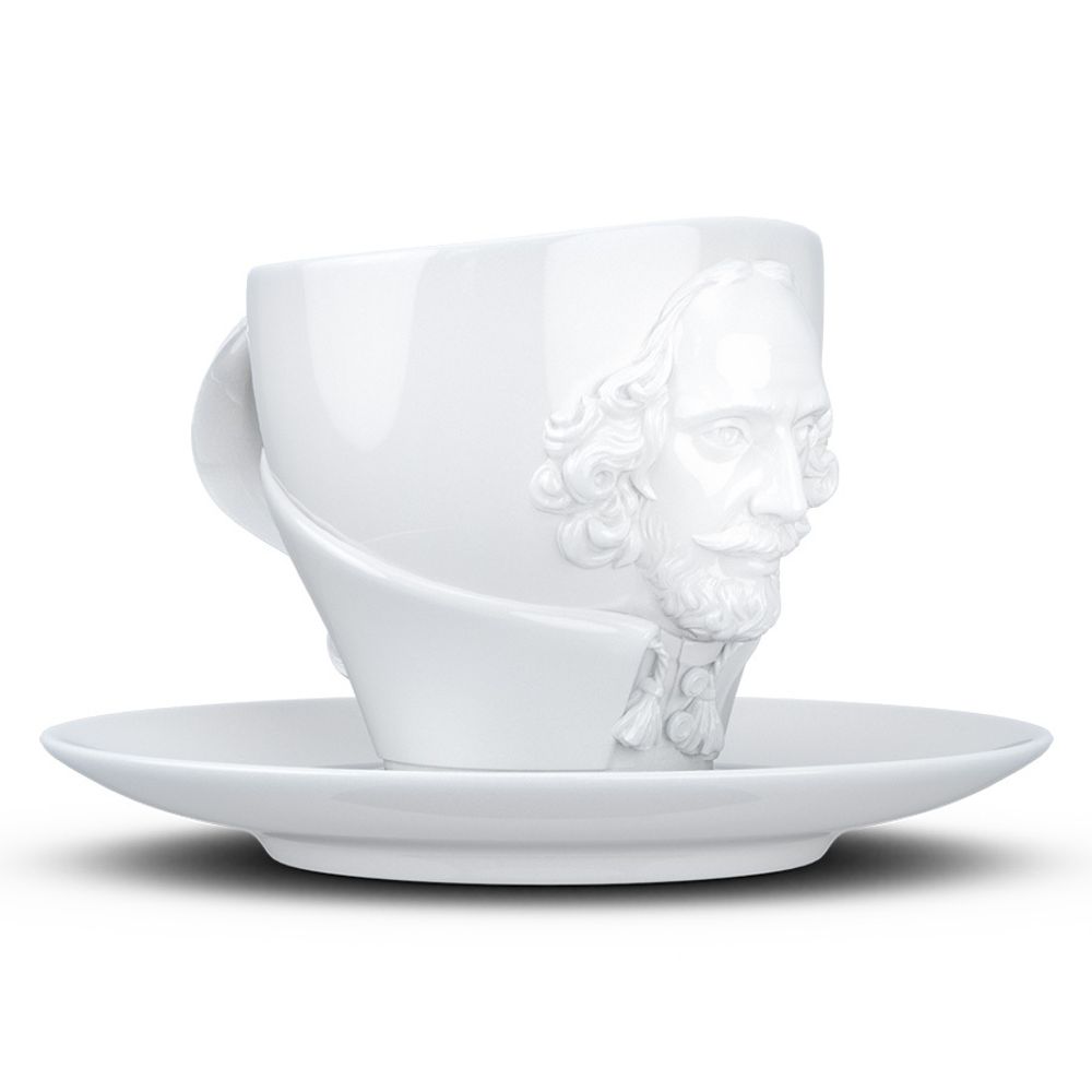 Чайная пара Talent, William Shakespeare, 260 мл, белая