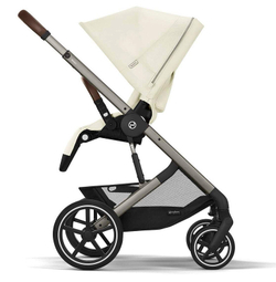 Прогулочная коляска Cybex Balios S Lux TPE 2025 Seashell Beige с дождевиком