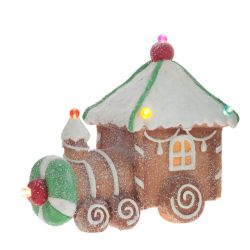 GAEM Фигурка декоративная с подсветкой "Паровозик", L35 W14 H28 см (3хAAА н/п)