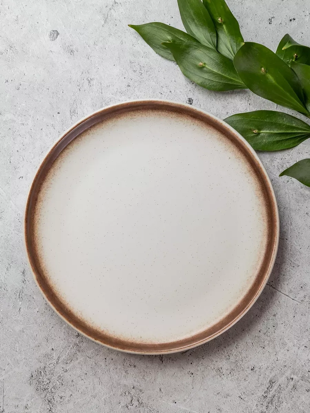 Тарелка с бортиком, Белый песок 20 см - 2 шт.