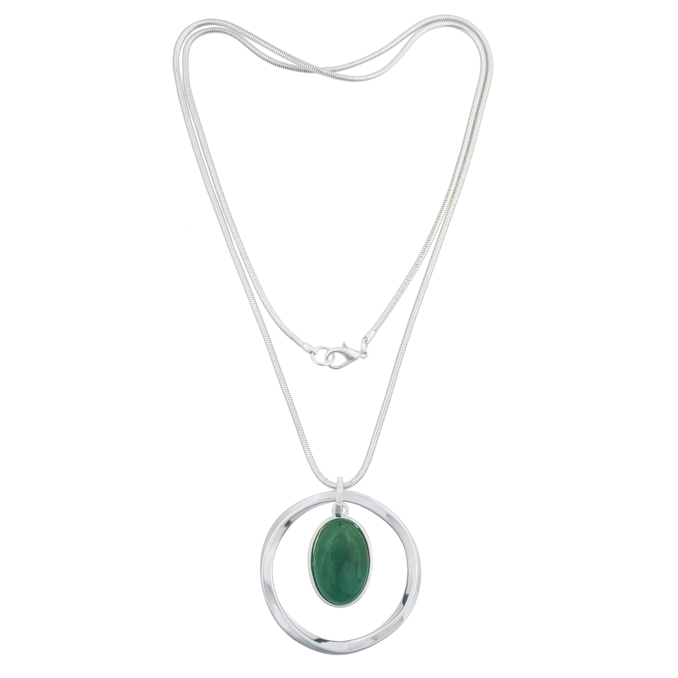 Колье Fiore Luna GREEN AVENTURINE LN5132 RG/S