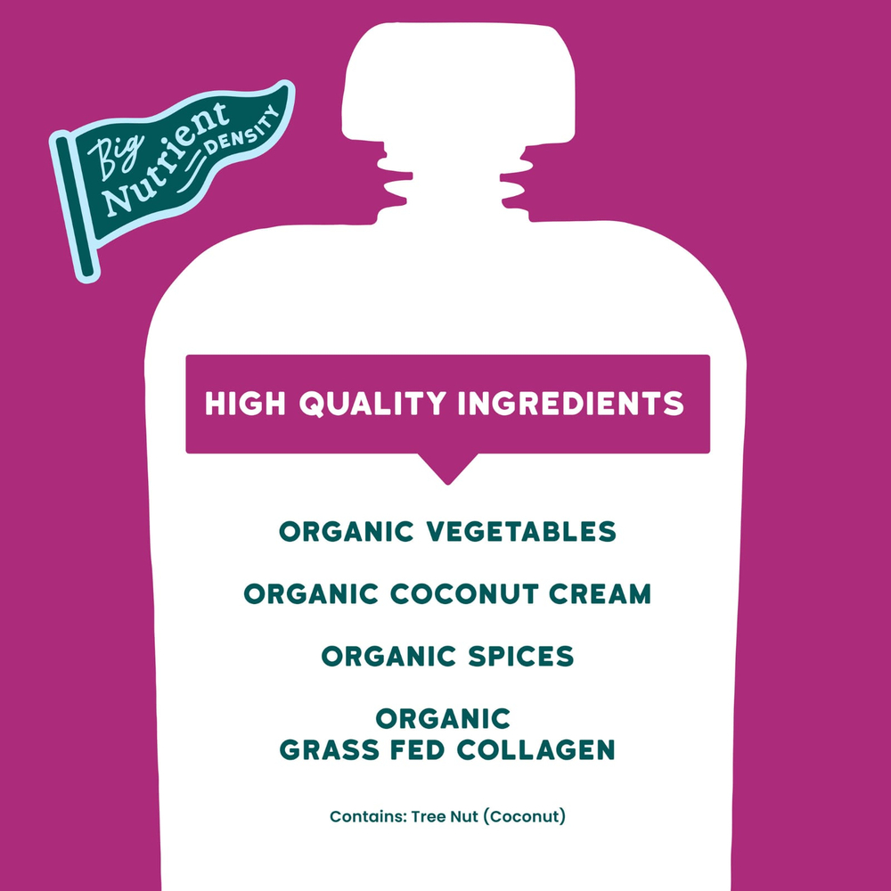 Serenity Kids, безмолочный смузи с коллагеном, свекла и морковь, для детей от 6 месяцев, 99 г (3,5 унции)