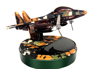 Ароматизатор-игрушка -на торпеду- Самолет-Ист Камуфляж -солн батар (жидк)- YC-77CG Camouflage  green