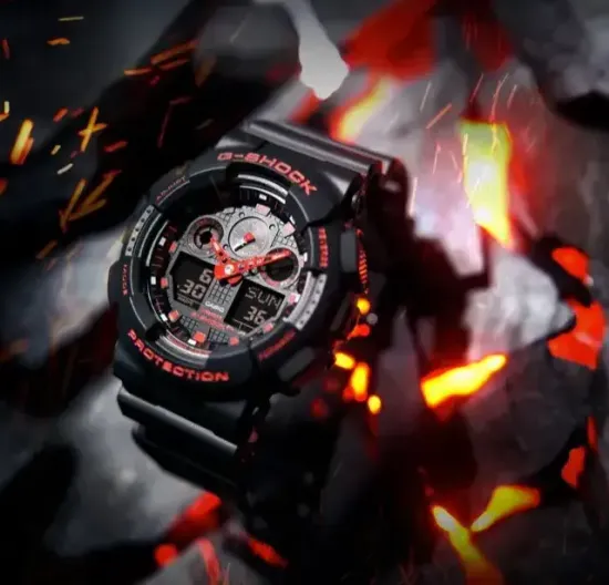 Наручные часы Casio G-Shock GA-100BNR-1ADR