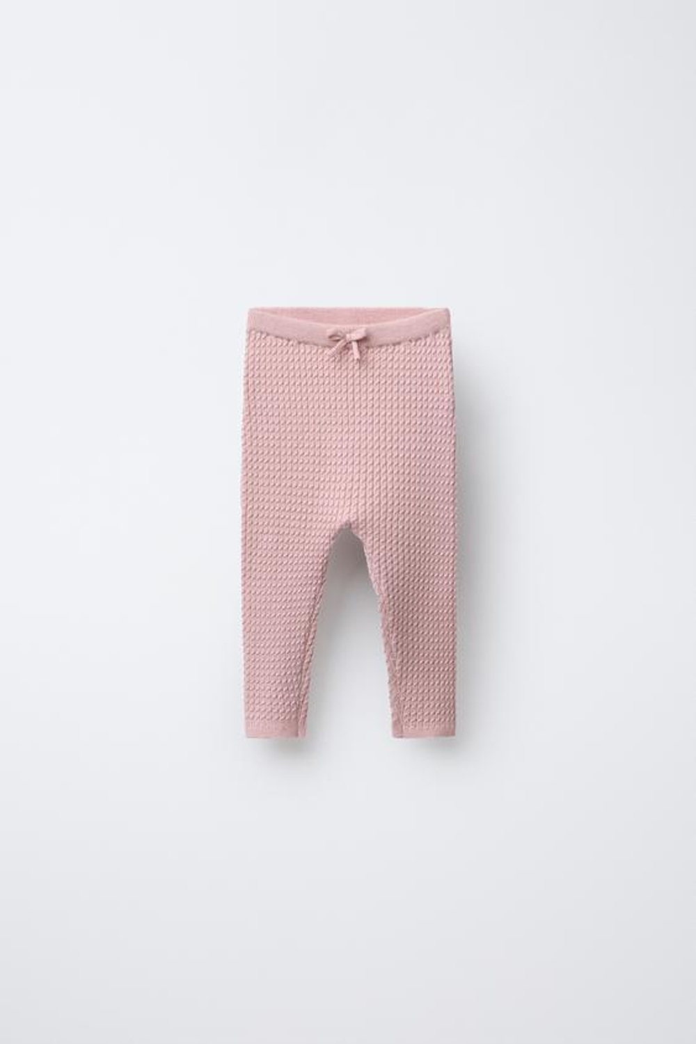 ZARA ЛЕГИНСЫ В РУБЧИК, СВЕТЛО-РОЗОВЫЙ