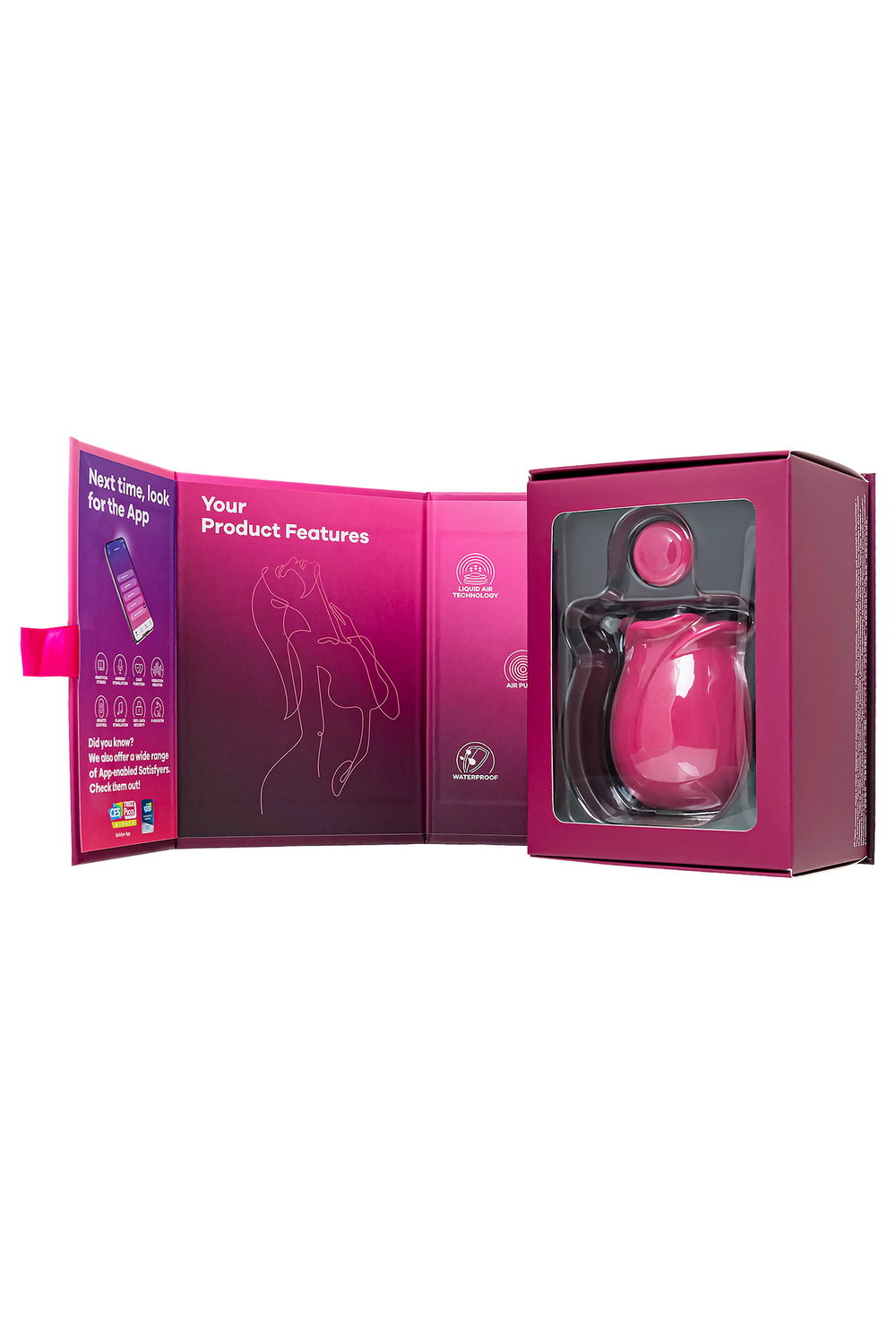 Вакуум-волновой стимулятор клитора Satisfyer Pro 2 Classic Blossom, розовый