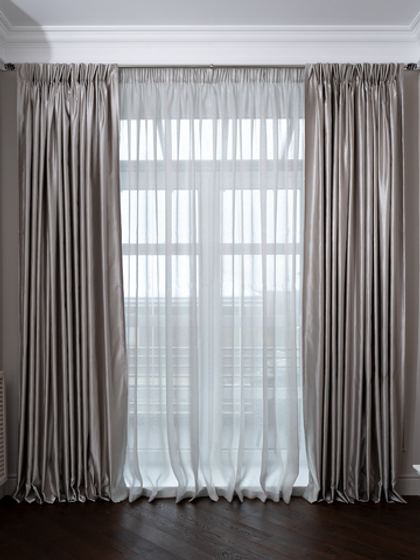 Ткань Портьера 260x275 Garda Decor Euphoria серая Серый