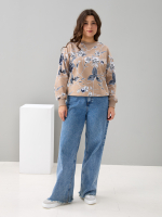 Толстовка К-390/бежевый-плетистаяроза