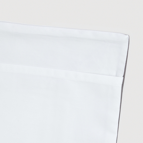 Постельное белье 2 спальное евро Сlaire&Caroll Frame белое с коричневым