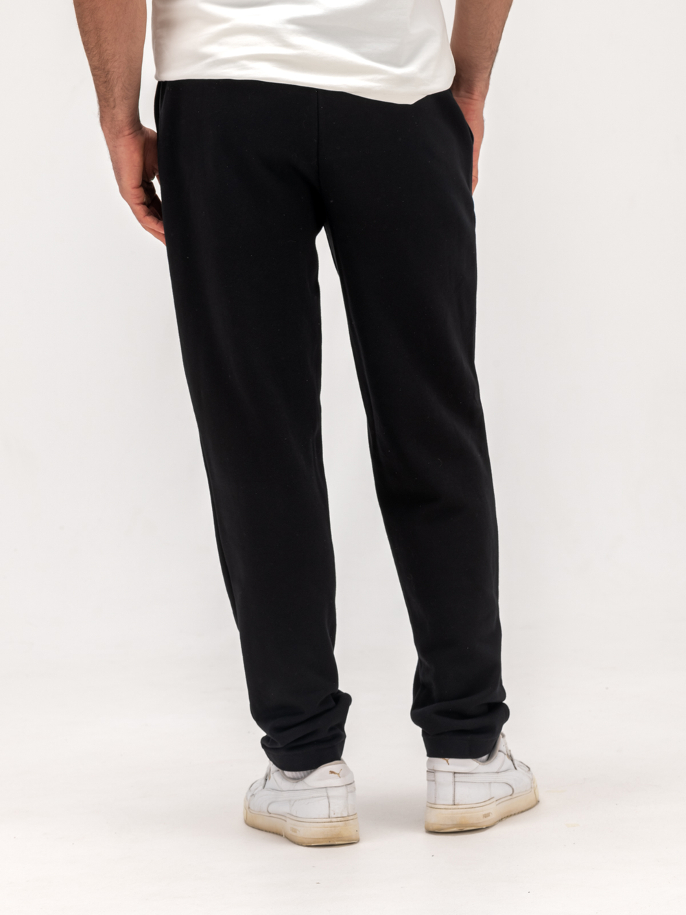 Брюки спортивные прямые без начеса. Уголь.