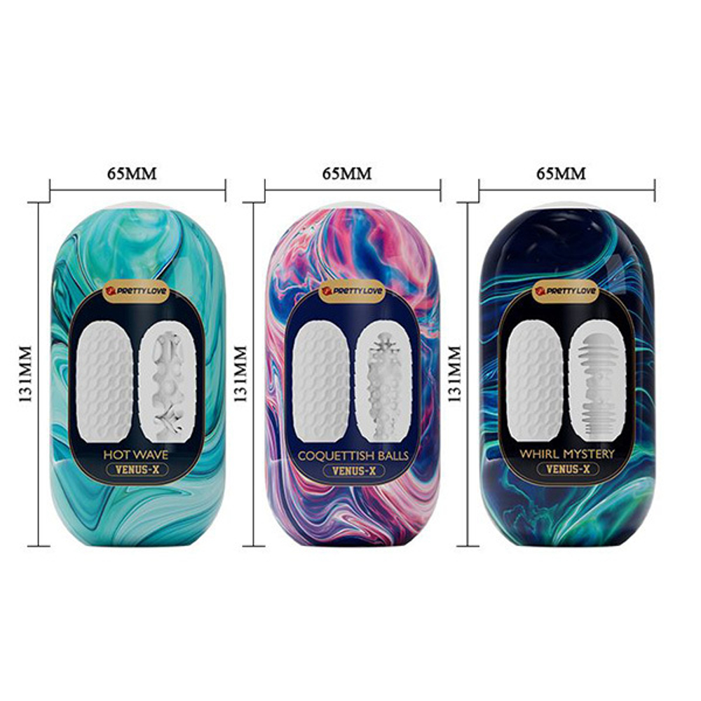 Набор из 15 мастурбаторов 13,1см Pretty Love Take Me For Fun BI-014932H