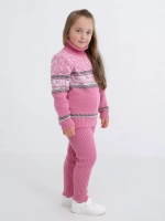 Свитер вязаный с горлом