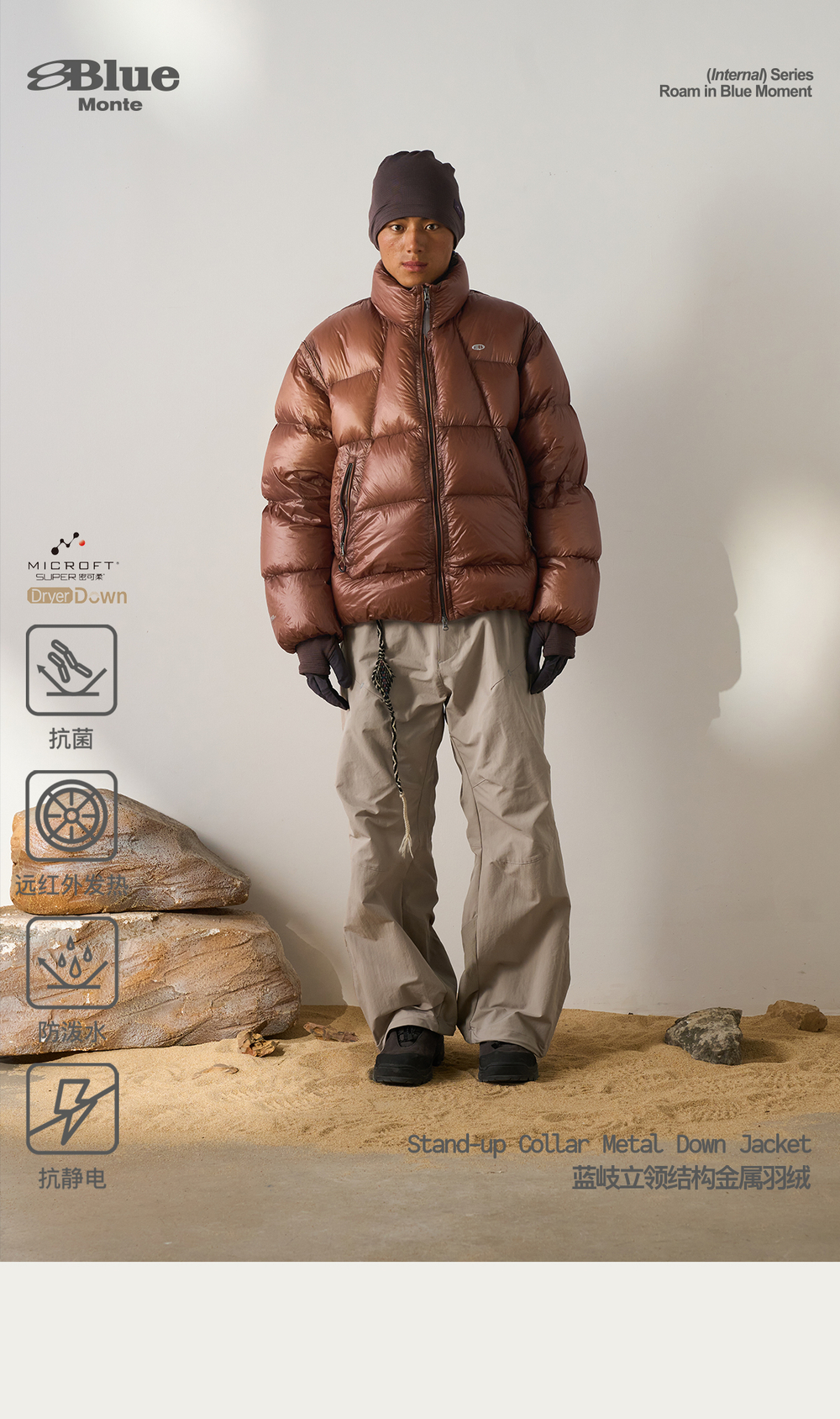 Пуховик Nothomme Blue MICROFT Lightweight Water-Resistant Down Jacket for Men