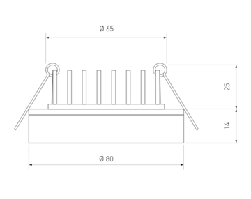 Точечный светильник со светодиодами DSKR80 5W 3300K Elektrostandard
