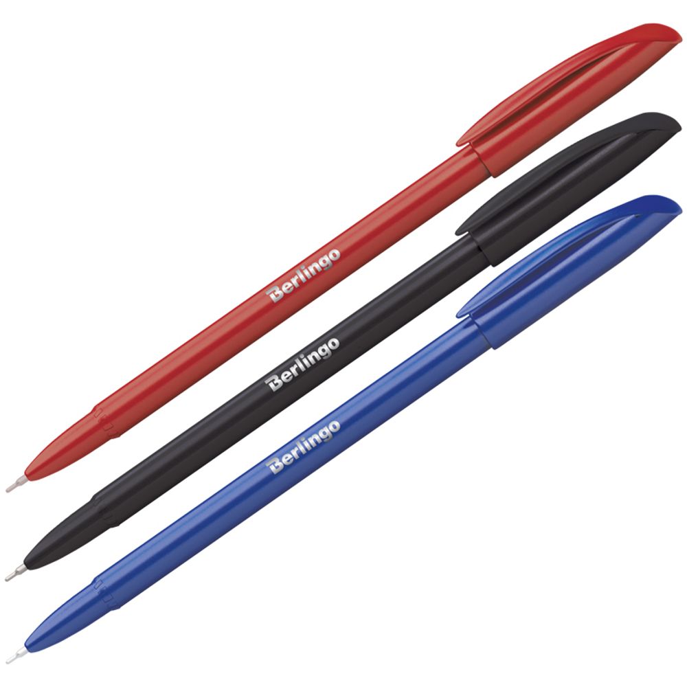 Ручка шариковая Berlingo &quot;Metallic&quot; синяя, 0,7мм, корпус ассорти
