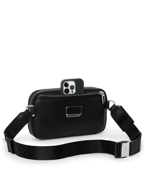 Кожаная сумка-слинг Messina/Black