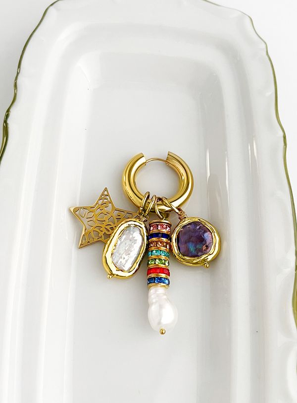 Подвеска Жемчуг с обрамлением Black