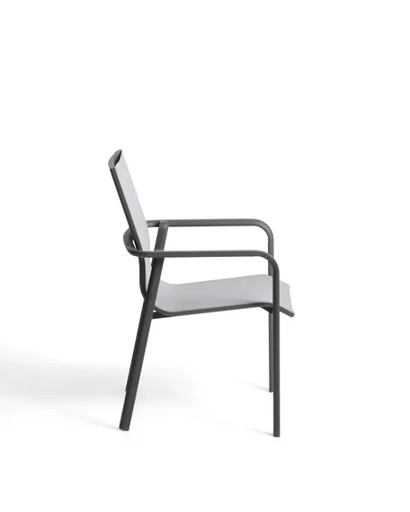 Уличный стул Canea из графитового алюминия