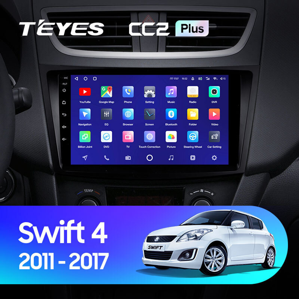 Teyes CC2 Plus 9" для Suzuki Swift 2011-2017