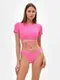Купальник женский раздельный MINAKU с топом цвет розовый, размер 44