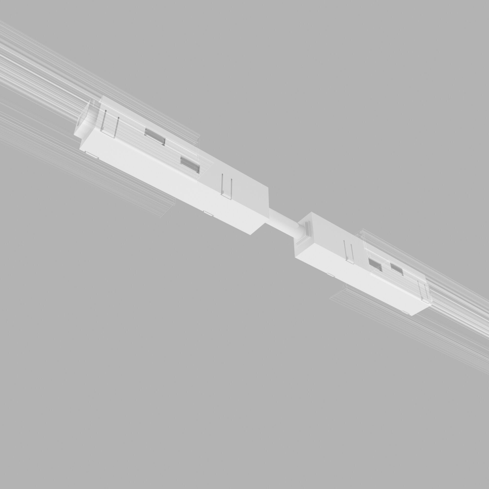 Прямой коннектор и планка Slim Magnetic белый (1 шт.) 85096/00