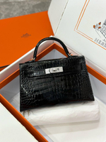 Сумка Hermes из кожи крокодила 19 см