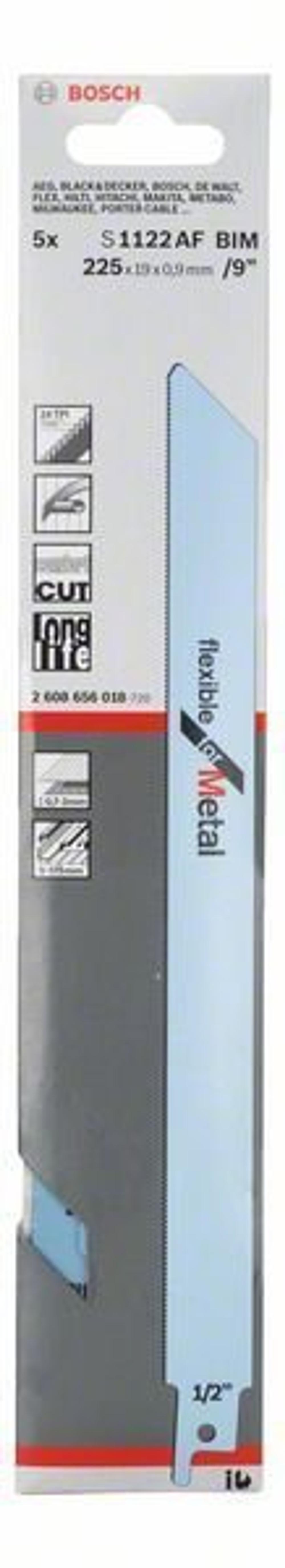 Пильное полотно по металлу BOSCH S 1122 BF 2608656041