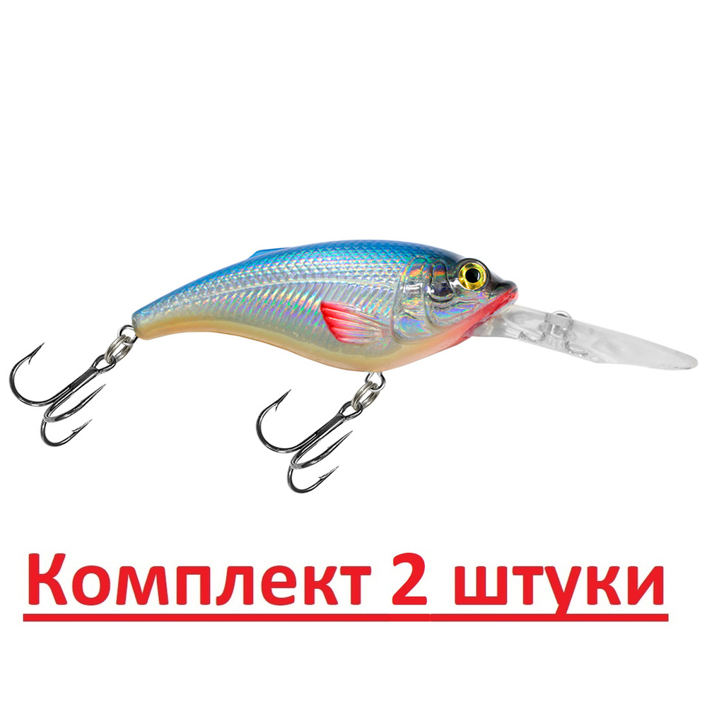 Воблер для рыбалки ТОЛСТЯК DR 66mm,