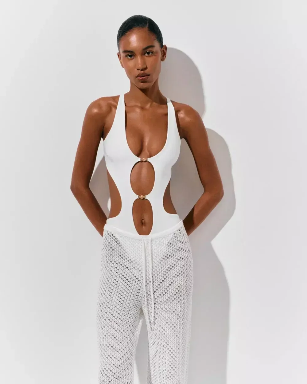 Брюки Crochet, Белые