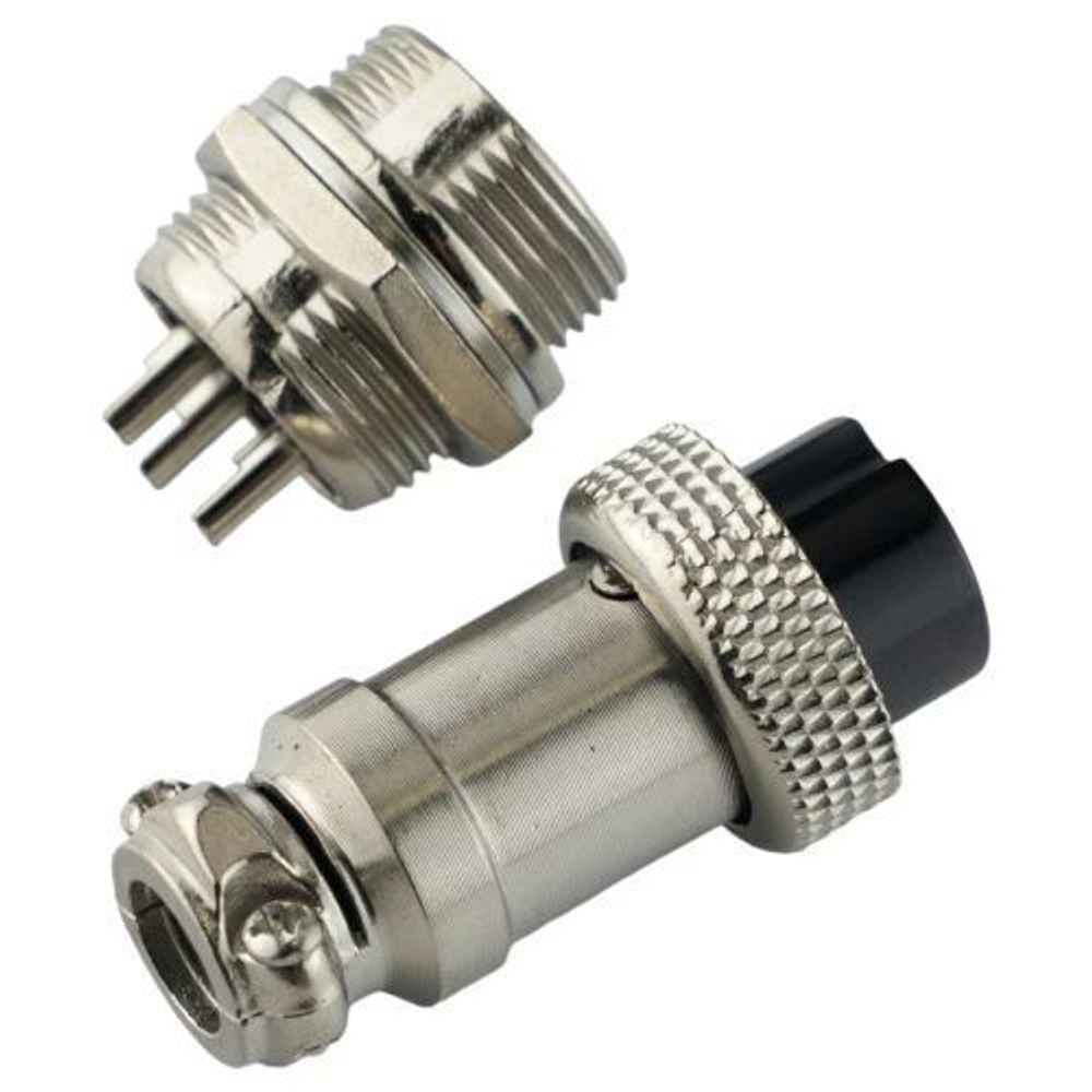 Авиационный разъем GX16 3Pin (штекер+гнездо)