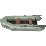 Лодка моторно-гребная Лоцман М-290 ЖС с килем, зеленая