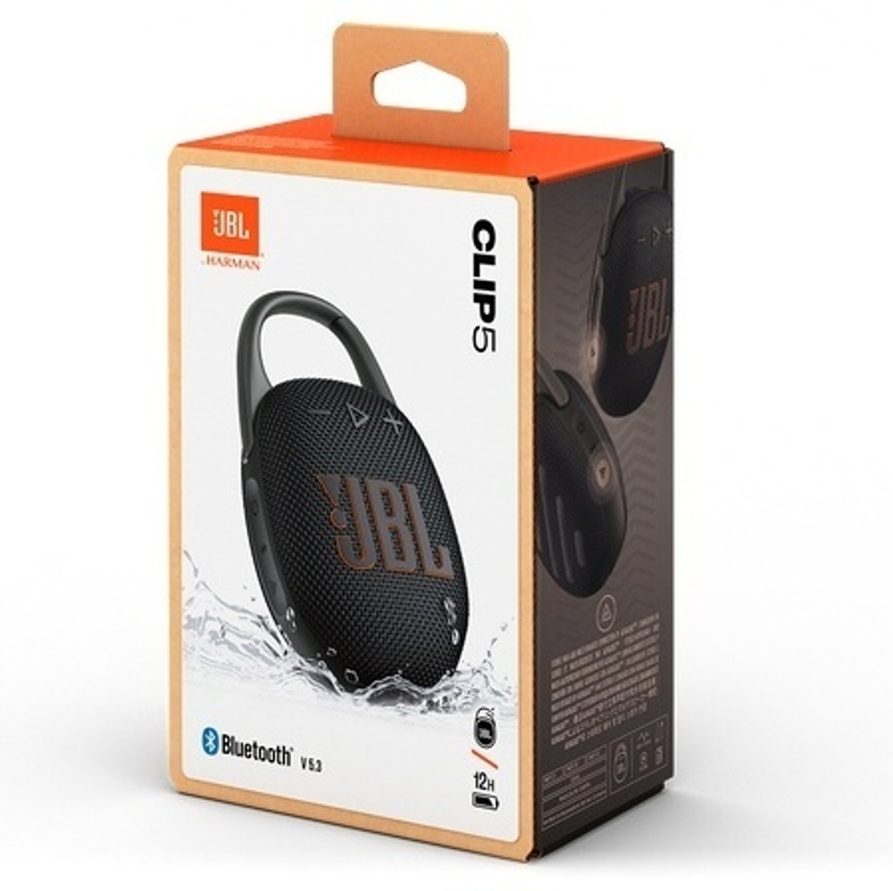 Портативная колонка JBL Clip 5 черный