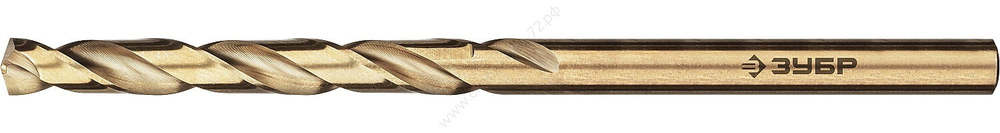 ЗУБР КОБАЛЬТ 3.0х61мм, Сверло по металлу, сталь Р6М5К5, класс А