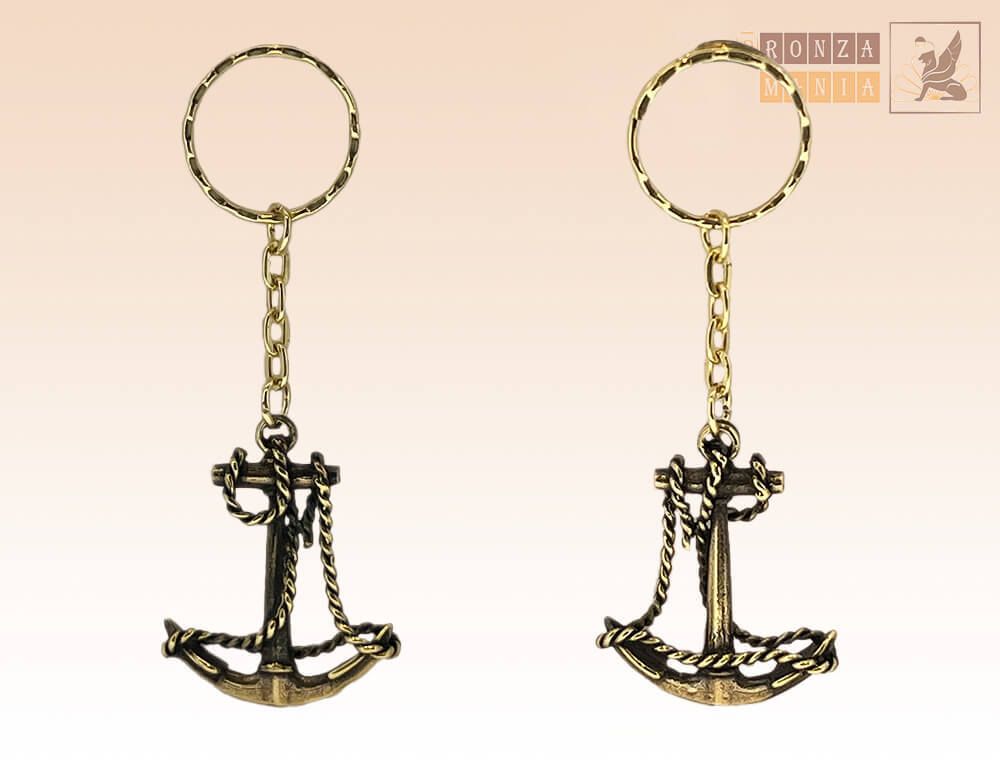 брелок Якорь с канатом большой