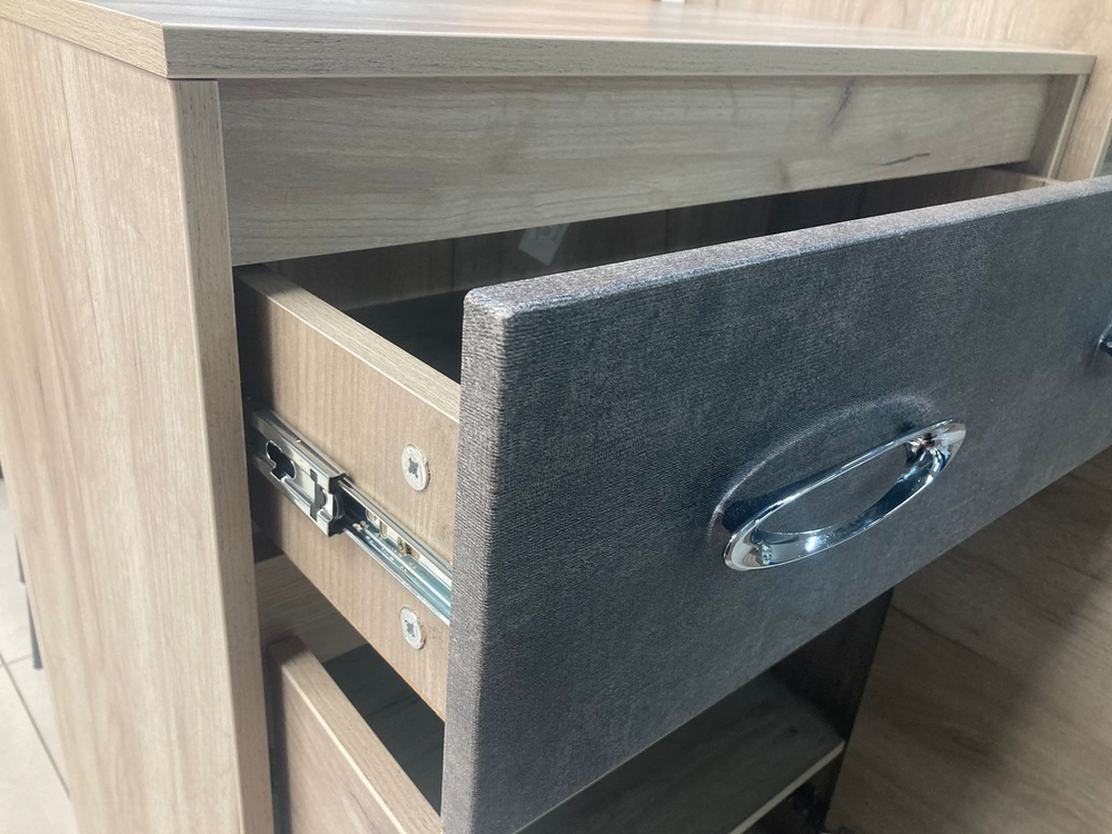 Тумба для обуви Дакота серый крафт/тиз серый ЛДСП