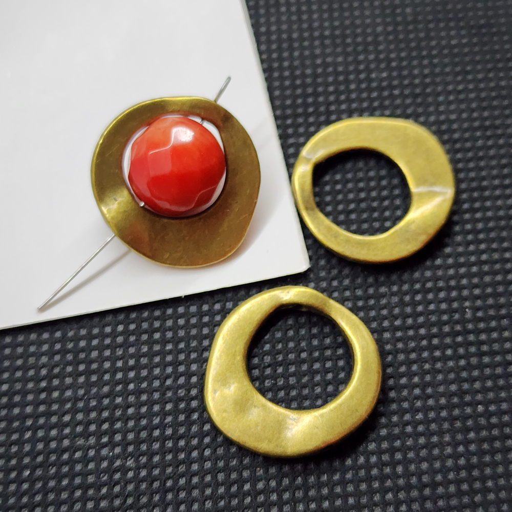 Рамка для бусины, античная бронза, подходит бусина до 11.5мм, штучно