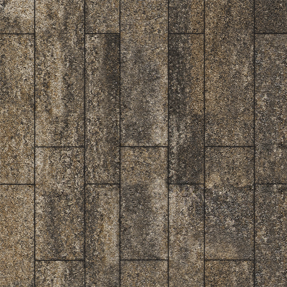 Тротуарная плитка ПАРКЕТ - Листопад гранит Старый замок, комплект из 4 видов плит