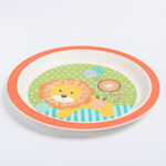 4611370 Набор детской бамбуковой посуды «Лёвушка», тарелка, миска, стакан, приборы, 5 предметов