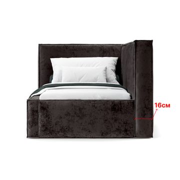 Кровать Bever ЛЕВАЯ 140 с подъемным механизмом - Nebby 016