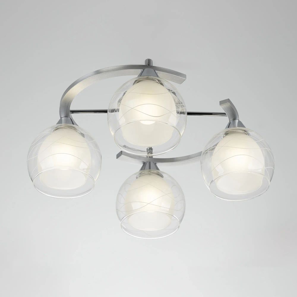 Citilux Буги CL157142 Люстра потолочная Алюминий Хром