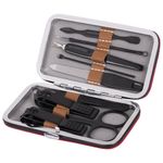 Универсальный набор для маникюра и педикюра 9 в 1 в футляре, MINI, красный, WBZ, 609493