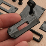 Kelly Depeches 25 // Комплект фурнитуры из нержавеющей стали, цвет черный матовый, с логотипом