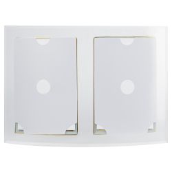 GT 204/-G вертикальная гнутая двойная ,золото 10*15 | GT